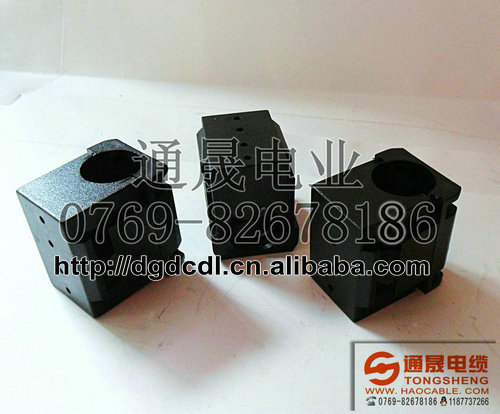 伸縮門扁線夾(黑)￠19，電動門電線固定夾，電線夾子
